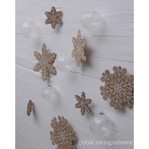 Christmas Decoration Christmas Wooden Slices Snowflakes Manufactory
